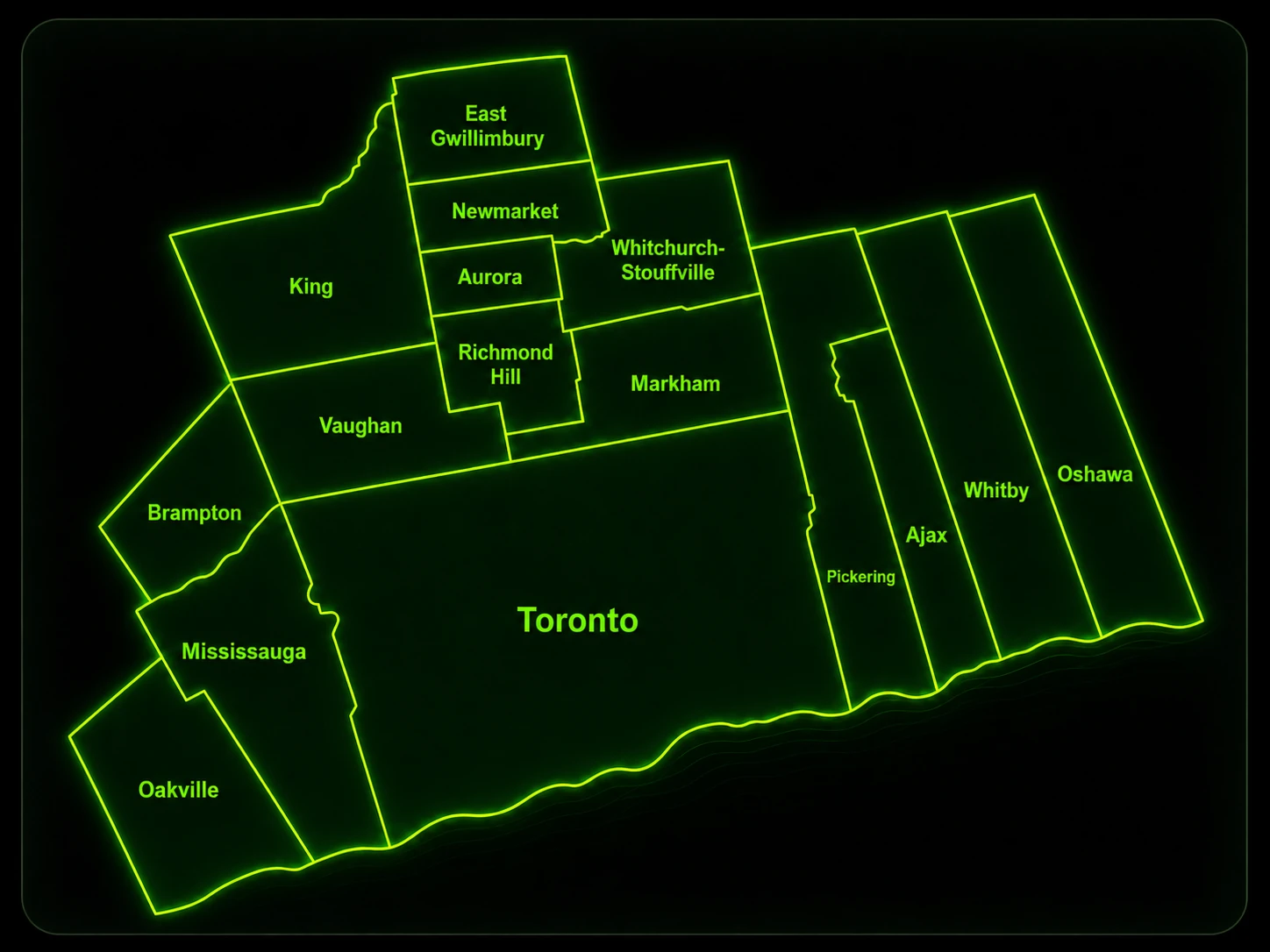 Golden Greens Cannabis delivery areas across the GTA