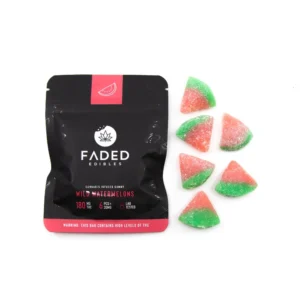 Faded Edibles 180mg Wild Watermelon Gummies