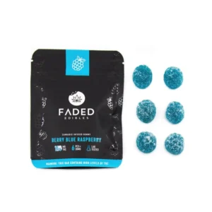 Faded Edibles 180mg Blue Raspberry Gummies