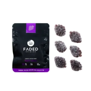 Faded Edibles 180mg Grape Crush Gummies