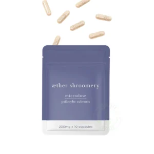 Aether Shroomery Vegan Microdose Capsules 2000mg