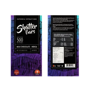 Euphoria Extractions 500mg Indica Milk Chocolate Bar