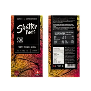 Euphoria Extractions 500mg Sativa Toffee Crunch Bar