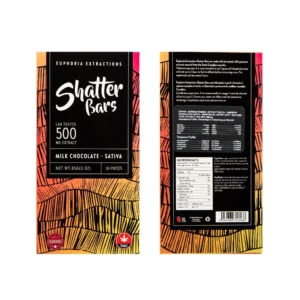 Euphoria Extractions 500mg Sativa Milk Chocolate Bar