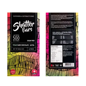 Euphoria Extractions 500mg VEGAN Sativa Dark Chocolate Bar