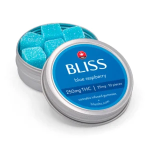 Bliss Blue Raspberry Gummies 250mg