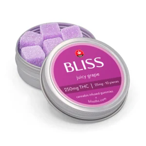 Bliss Juicy Grape Gummies 250mg