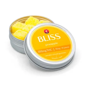 Bliss Pineapple Gummies 250mg