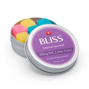 Bliss Tropical Assorted Gummies 250mg