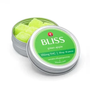Bliss Green Apple Gummies 250mg