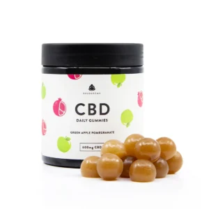 BuudaBomb Green Apple Pomegranate 600mg CBD Gummies