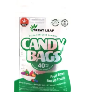 TreatLeaf 400mg THC Fruit Bowl Candy Bag