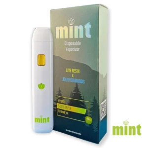 MINT Sour Apple 1100mg THC Disposable Vape Pen