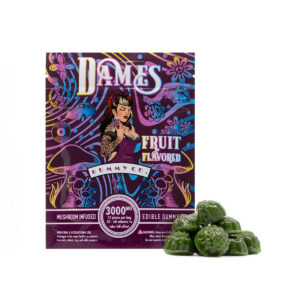 Dames 3000mg Green Apple Mushroom Gummy