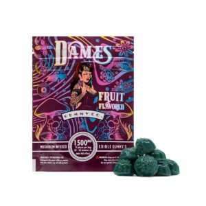 Dames 1500mg Blue Raspberry Mushroom Gummy