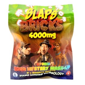 Slaps Bricks Sour Mystery Mash-Up 4000mg THC Gummies