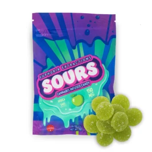 Euphoria Extractions Green Apple Indica Sours 150mg THC