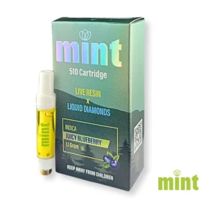 MINT Vape Cart - Juicy Blueberry 1100mg THC