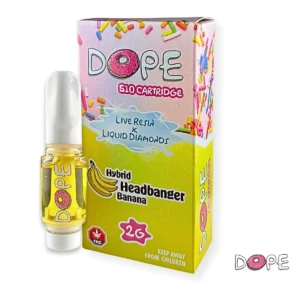 Dope THC Vape Cart Headbanger Banana 2000mg