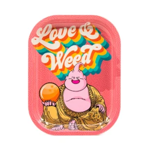 Rolling Tray Various Design - Weed & Love (5.5 x 7 inches)