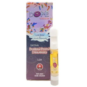 Dope THC Vape Cart Durban Poison Strawberry 1100mg