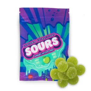 Euphoria Extractions Green Apple Indica Sours 600mg THC