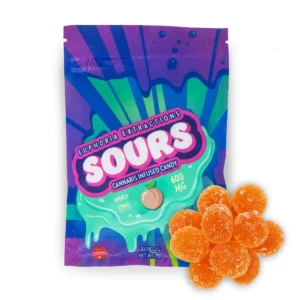 Euphoria Extractions Peach Indica Sours 600mg THC