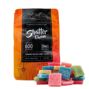 Euphoria Extractions Shatter Chews 600mg Sativa