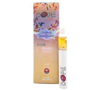 Dope Gelato Peach 1100mg THC Disposable Vape Pen
