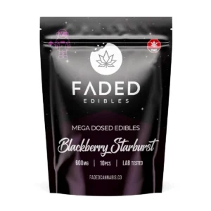 Faded Edibles 600mg Astros Blackberry Starburst