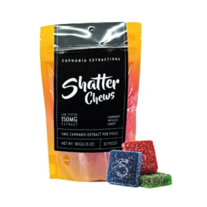 Euphoria Extractions Shatter Chews 150mg Sativa