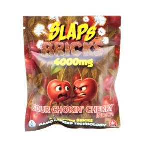 SLAPS Bricks 4000mg Sour Chokin Cherry Gummies (Indica)