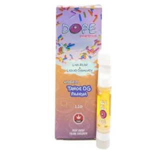 Dope THC Vape Cart Tahoe OG Papaya 1100mg